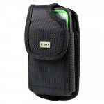 Wholesale Samsung Galaxy Note 2 Extendable Vertical Vinyl Belt Pouch (Black)